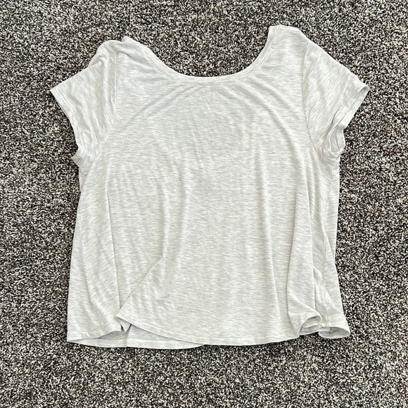 Aerie - Real soft - Heather Grey color - Scoop neck tee - Picture 1 of 3
